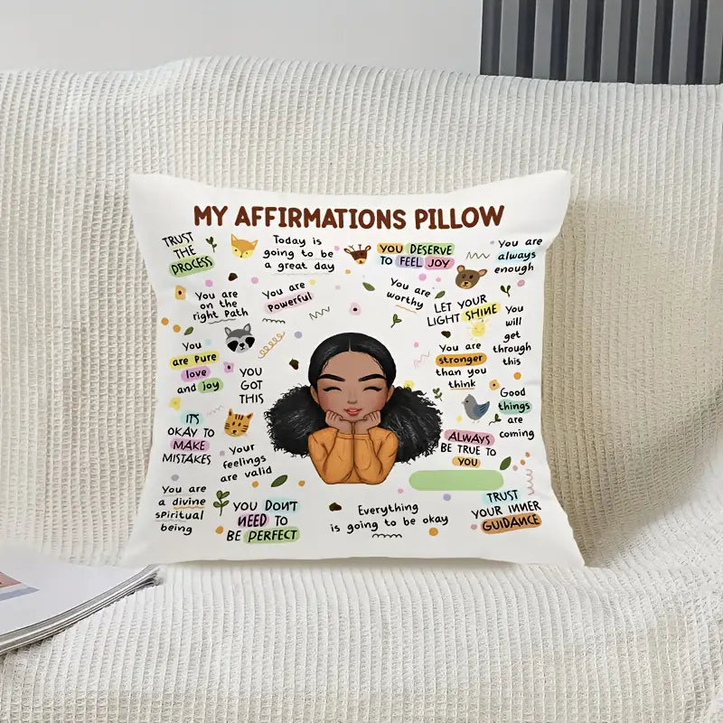 My Affirmations Pillow – Daily Comfort for Your Mind & Soul