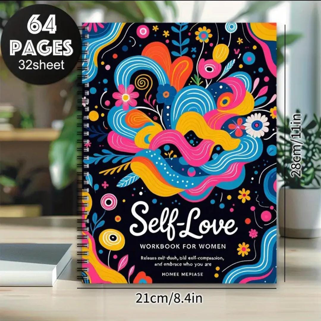 Self-Love Workbook for Women – 64-Page  Journal with Gratitude Prompts & Emotional Planner
