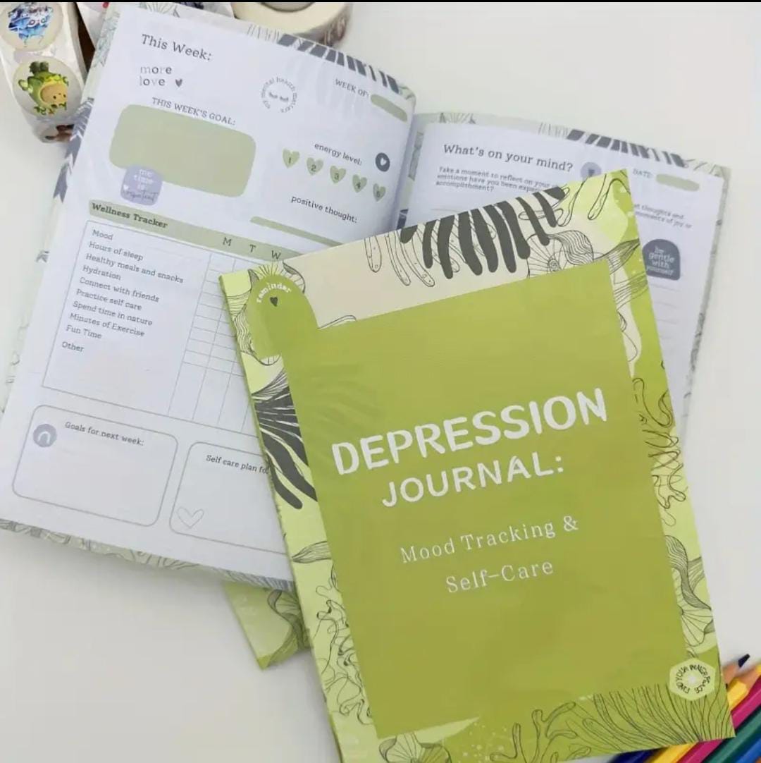 Best Gift for Self & Loved Ones- Depression Planner & Relaxation Workbook