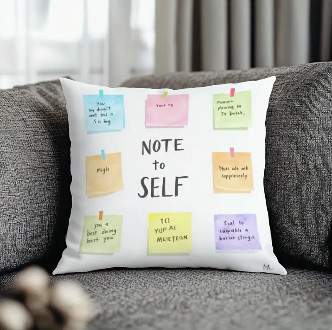 Best Gift - Note to Self – Affirmation Cushion