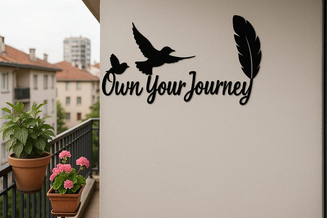 Best Gift-Own Your Journey – Premium Black Steel Wall Art for Personal Empowerment-Daily Reminder